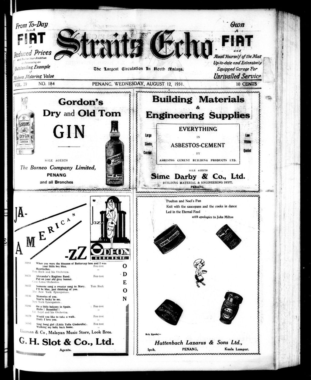 Miniature of Straits Echo 12 August 1931