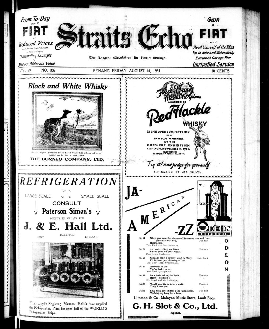 Miniature of Straits Echo 14 August 1931