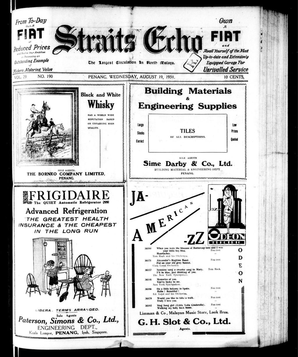 Miniature of Straits Echo 19 August 1931