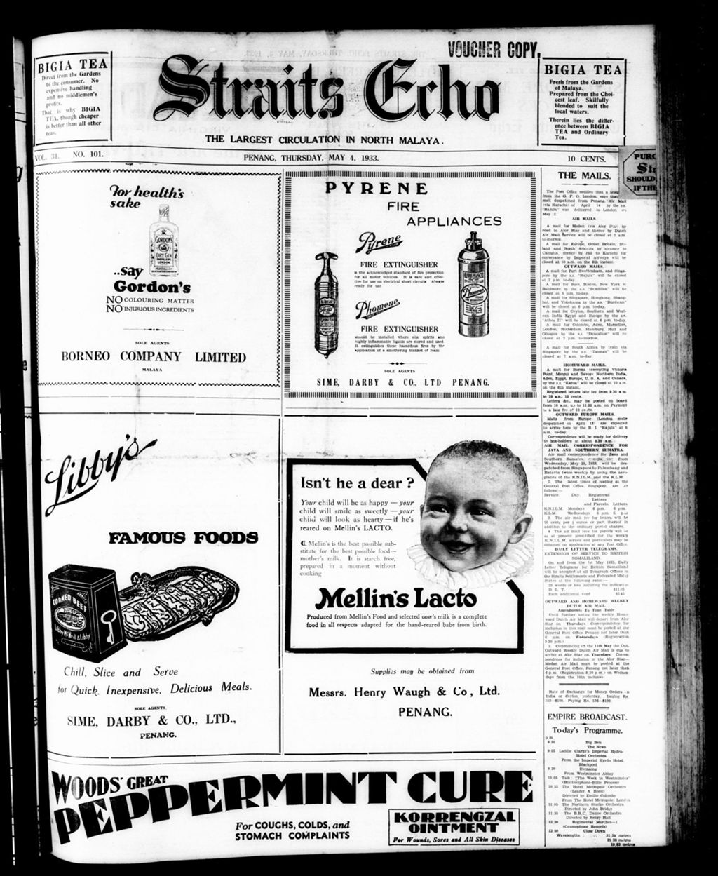 Miniature of Straits Echo 04 May 1933