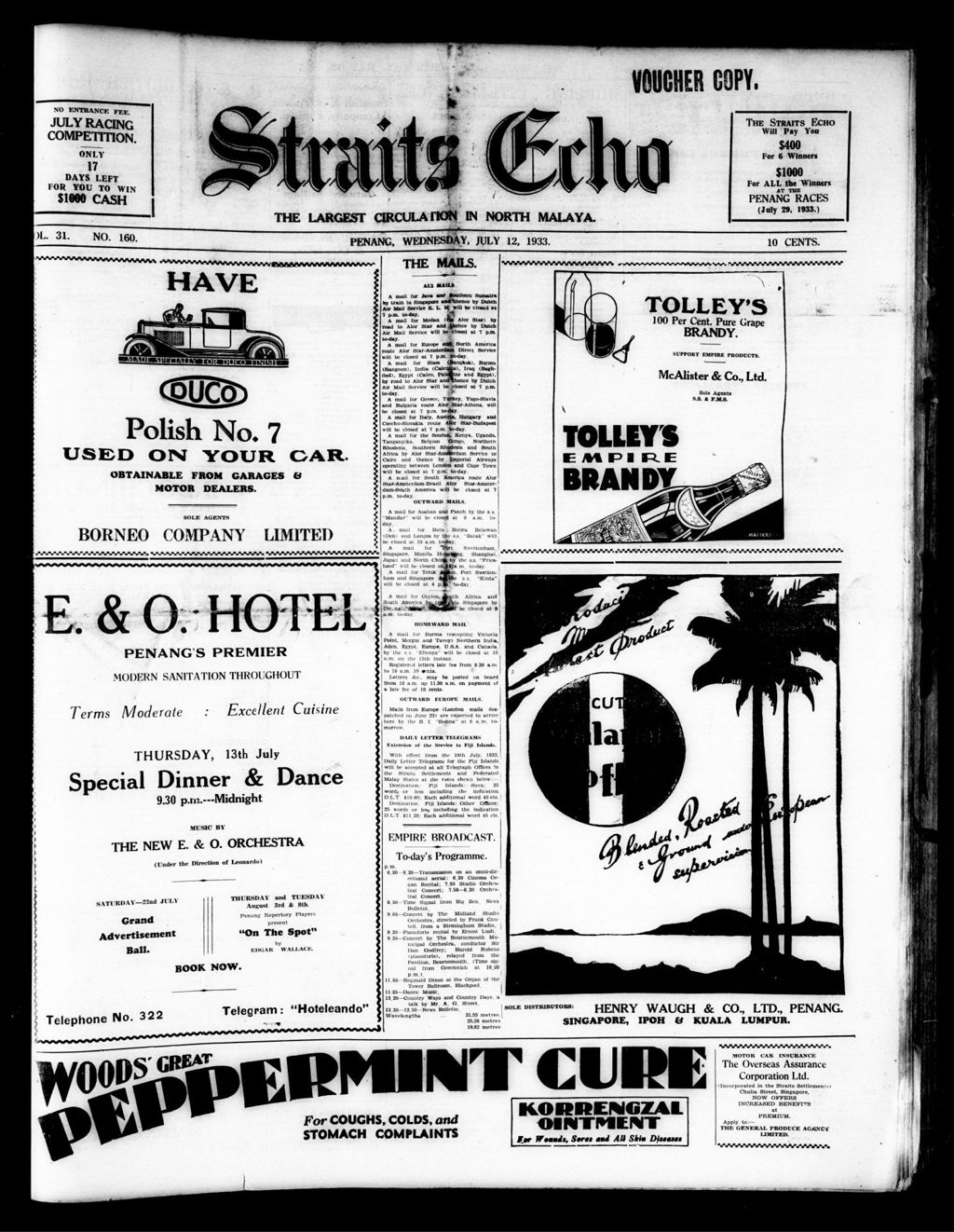 Miniature of Straits Echo 12 July 1933