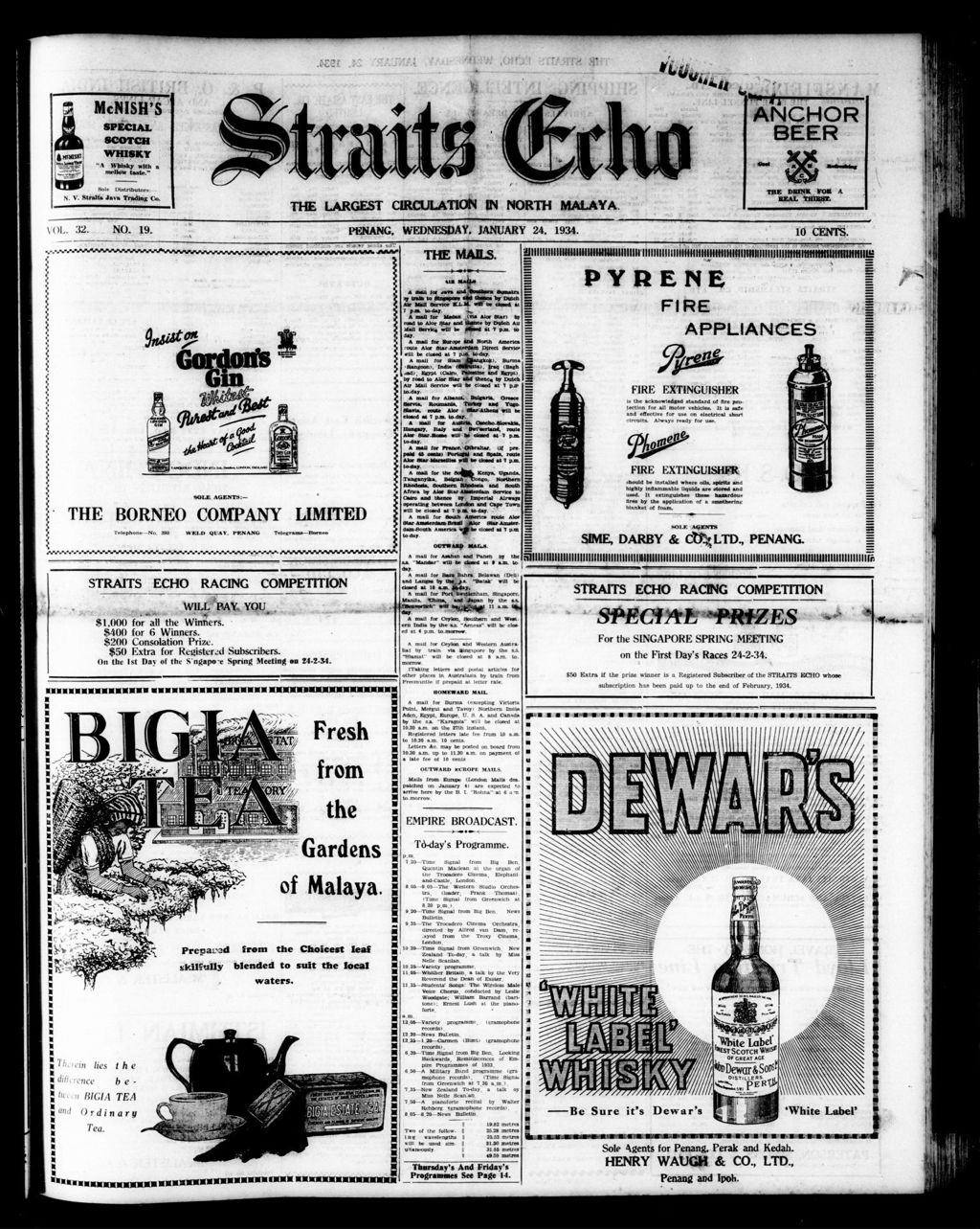 Miniature of Straits Echo 24 January 1934