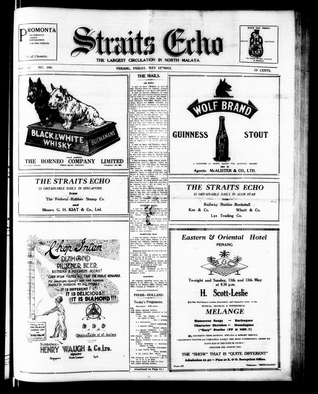 Miniature of Straits Echo 11 May 1934