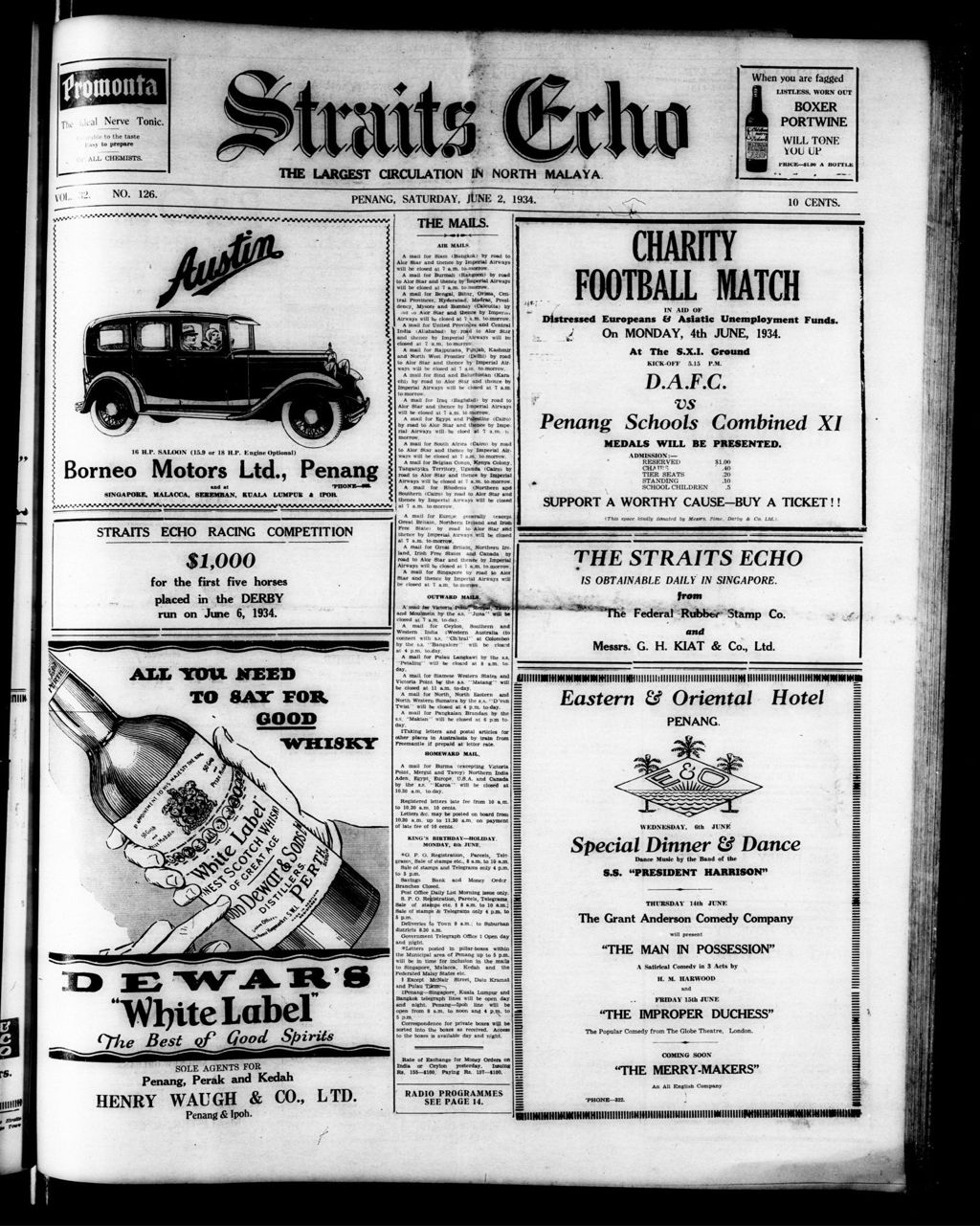 Miniature of Straits Echo 02 June 1934