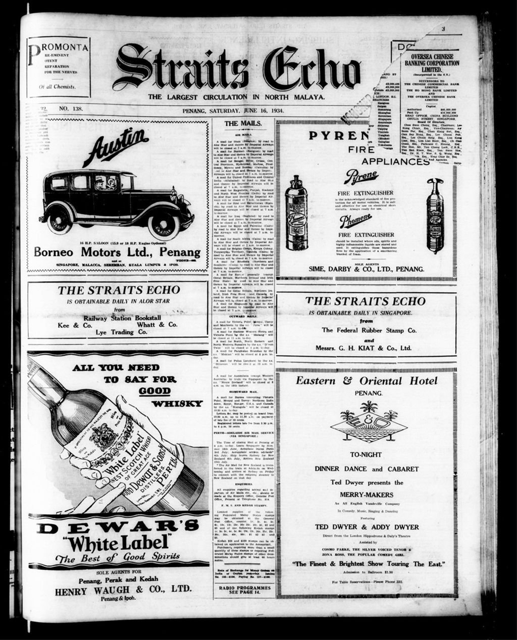 Miniature of Straits Echo 16 June 1934