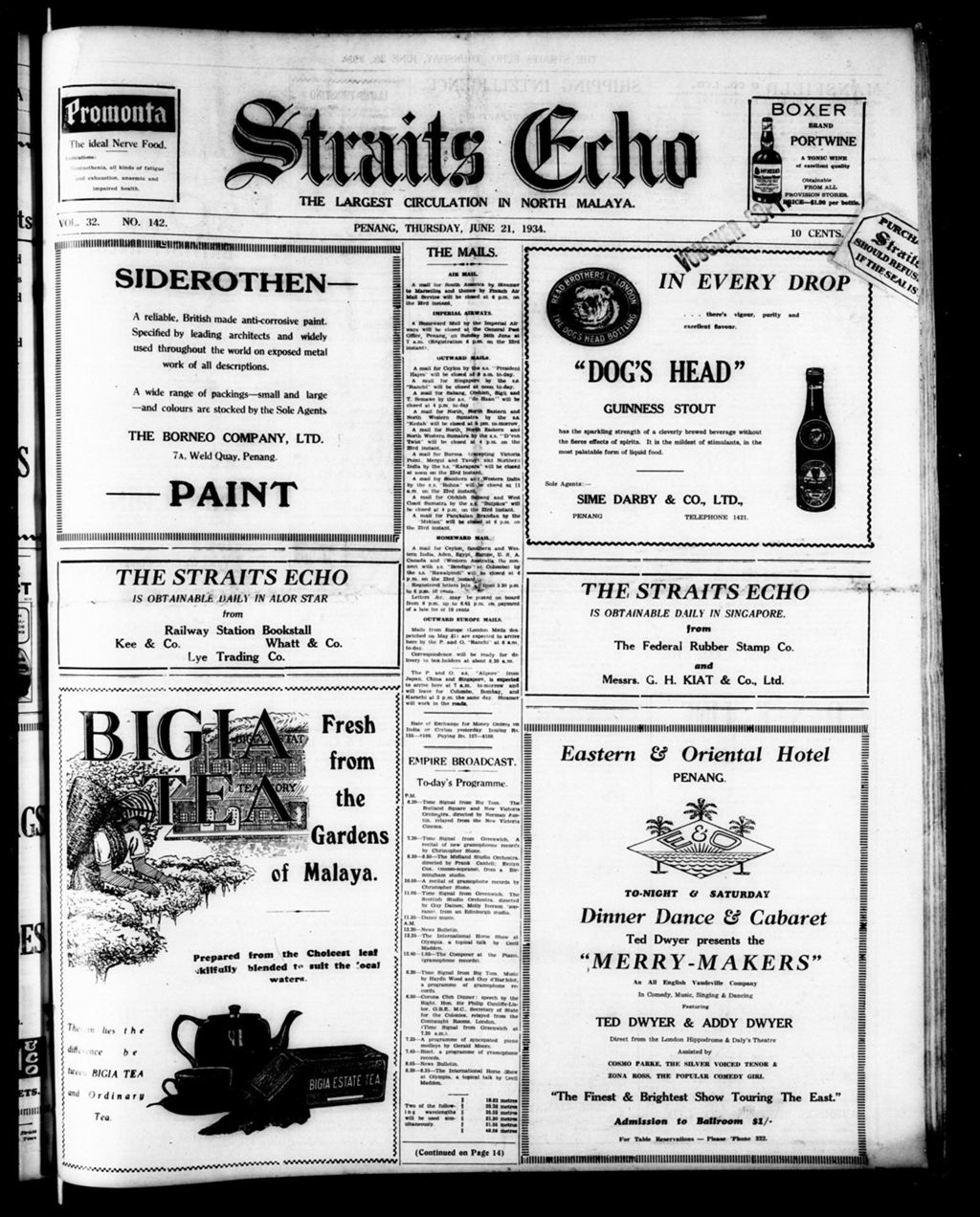 Miniature of Straits Echo 21 June 1934