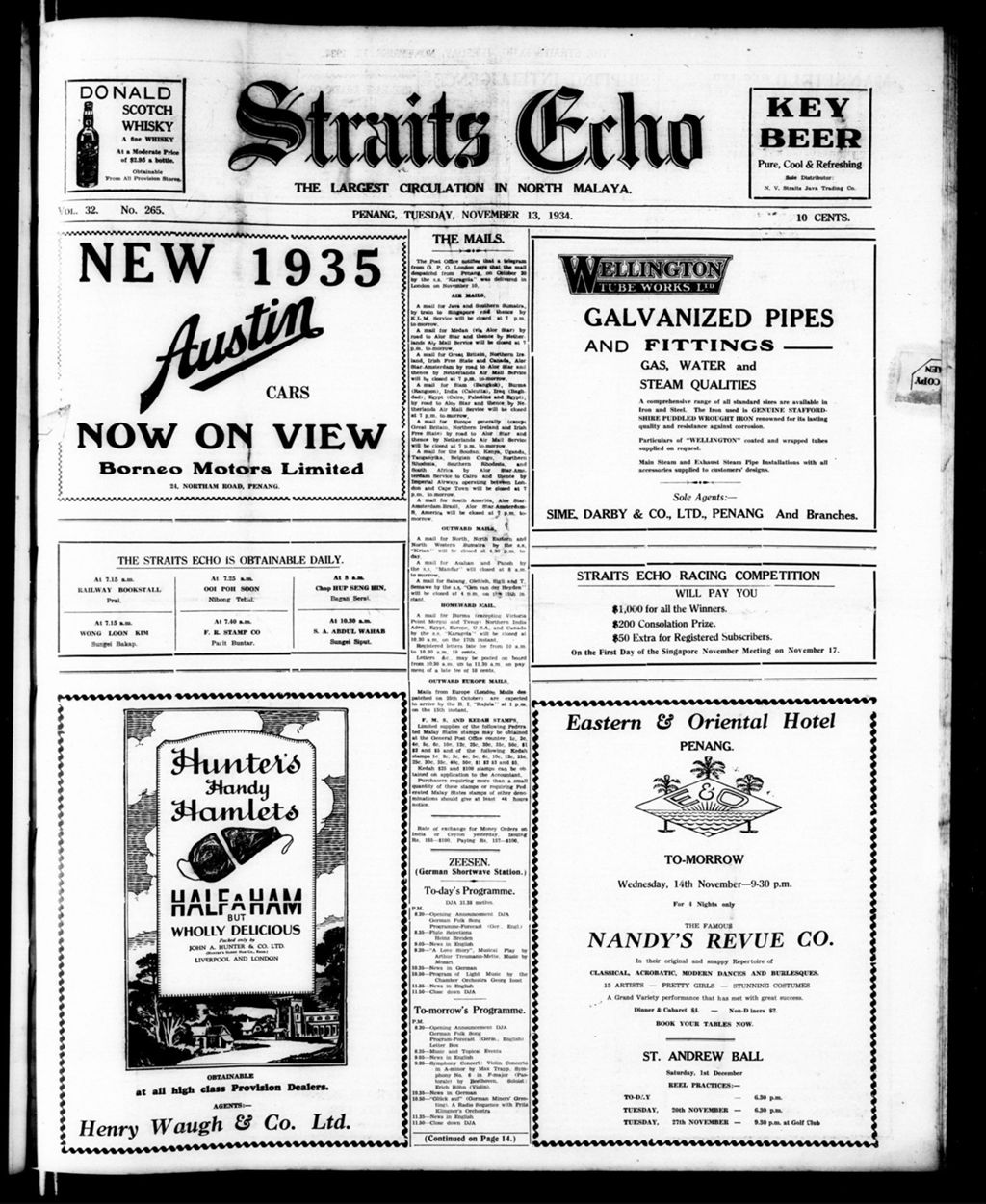 Miniature of Straits Echo 13 November 1934