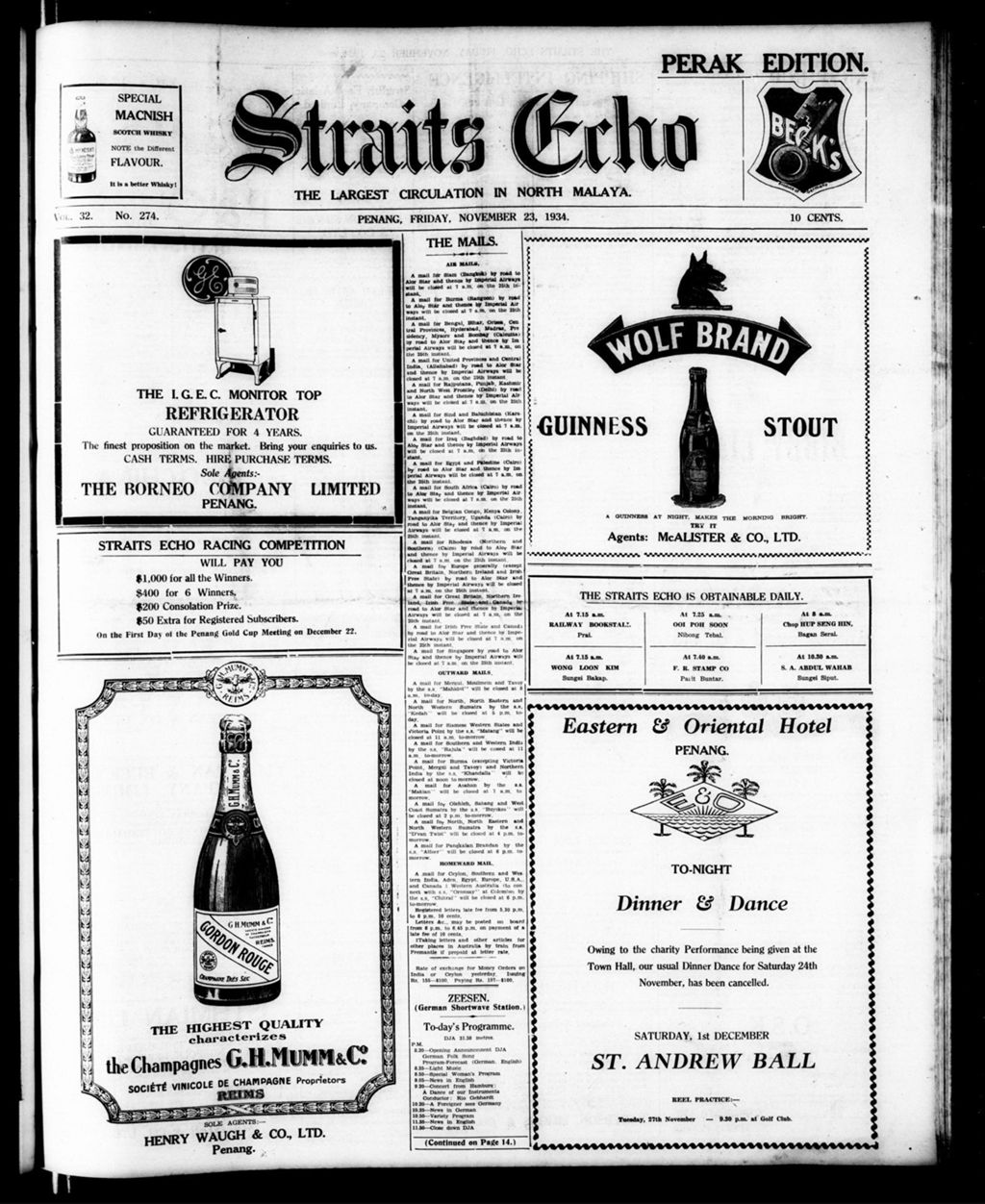 Miniature of Straits Echo 23 November 1934