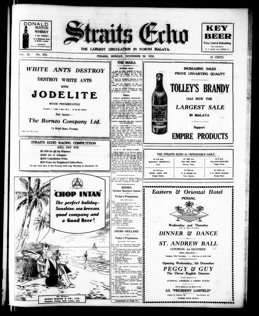 Miniature of Straits Echo 26 November 1934