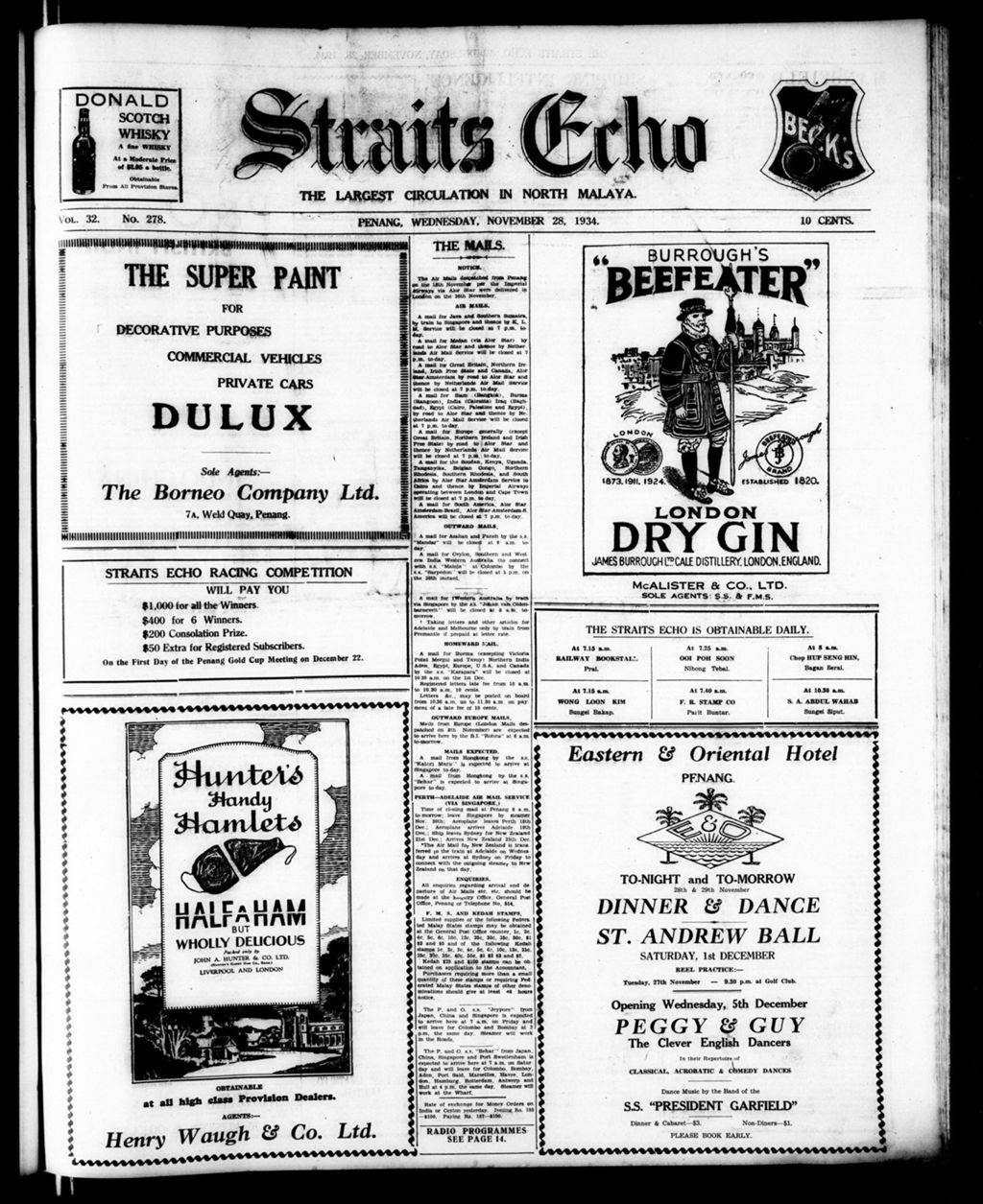 Miniature of Straits Echo 28 November 1934