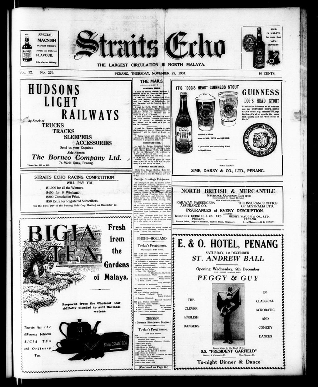 Miniature of Straits Echo 29 November 1934