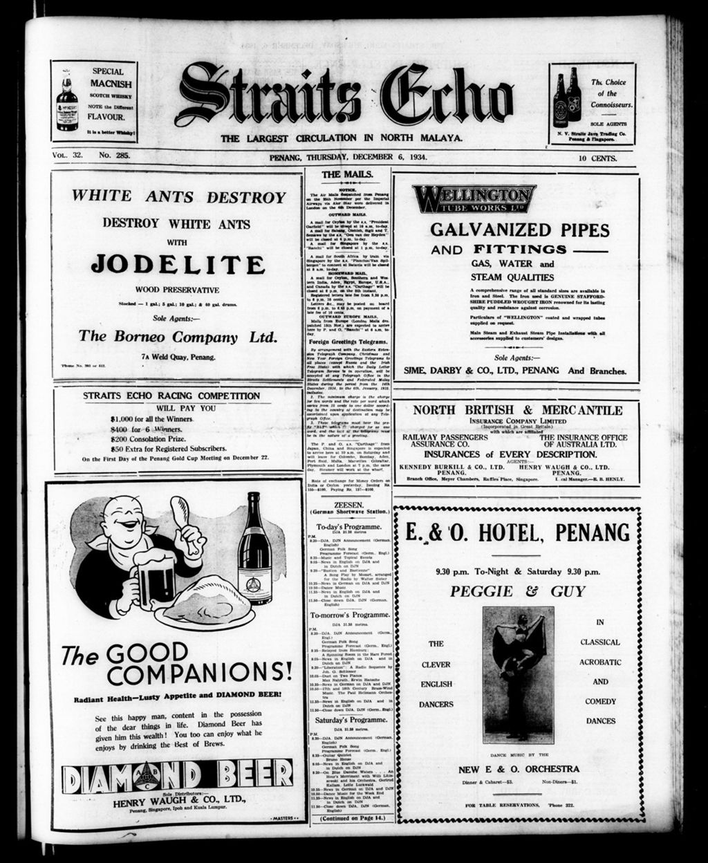 Miniature of Straits Echo 06 December 1934