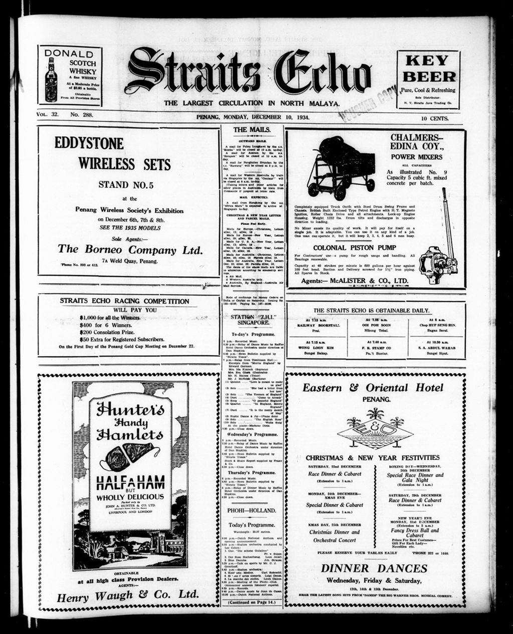 Miniature of Straits Echo 10 December 1934