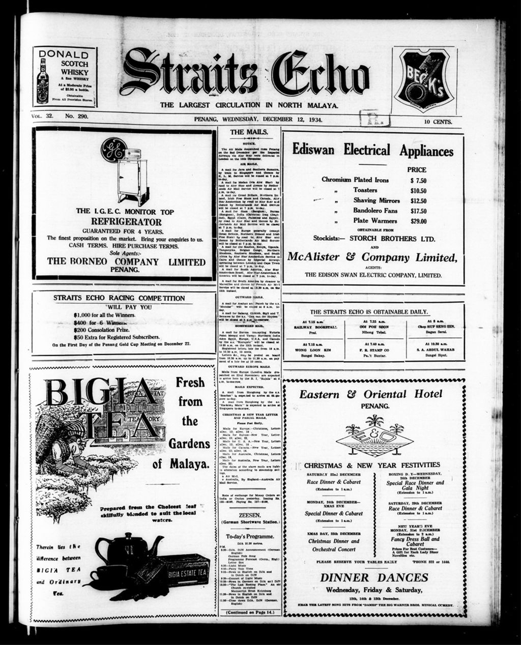 Miniature of Straits Echo 12 December 1934