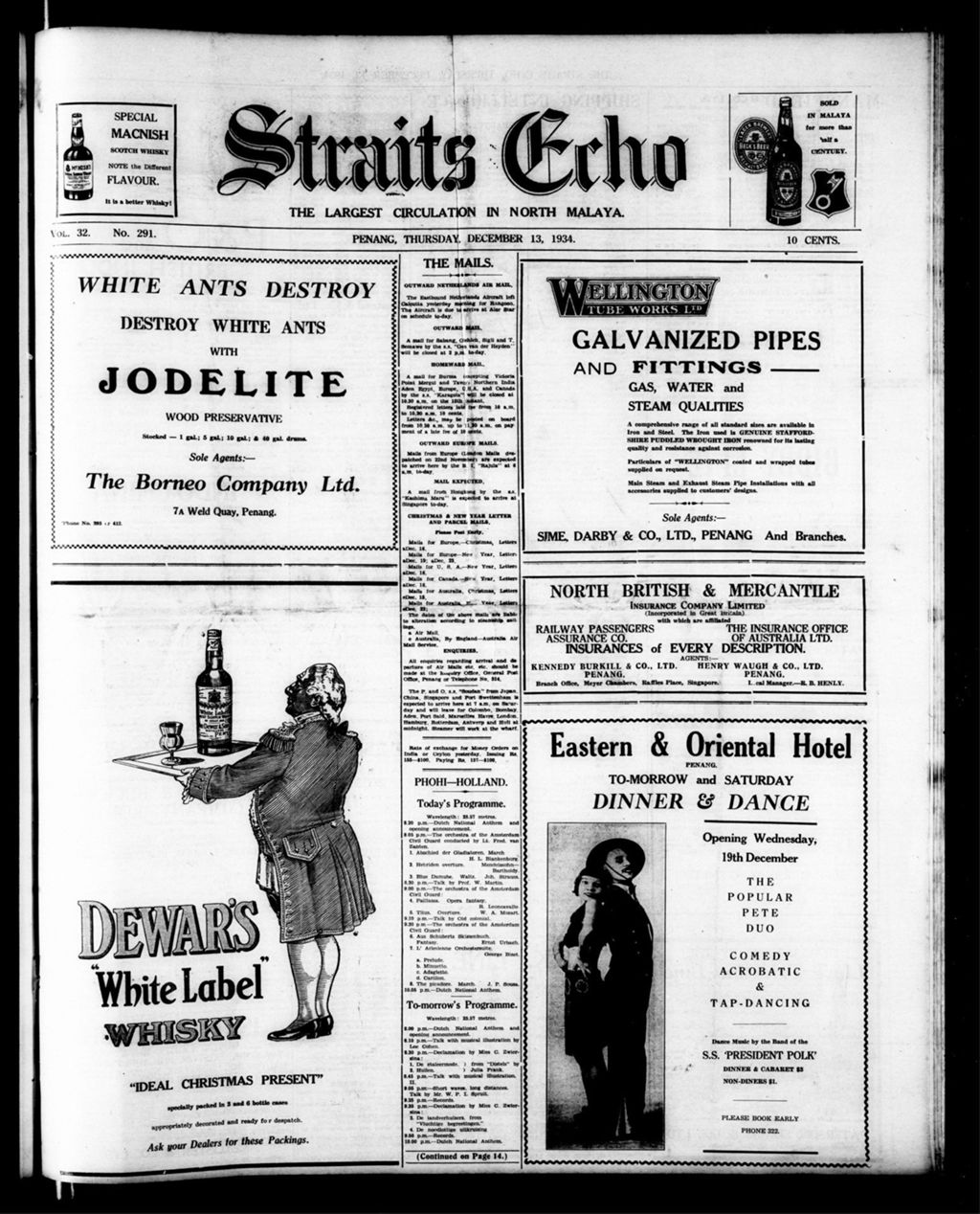 Miniature of Straits Echo 13 December 1934