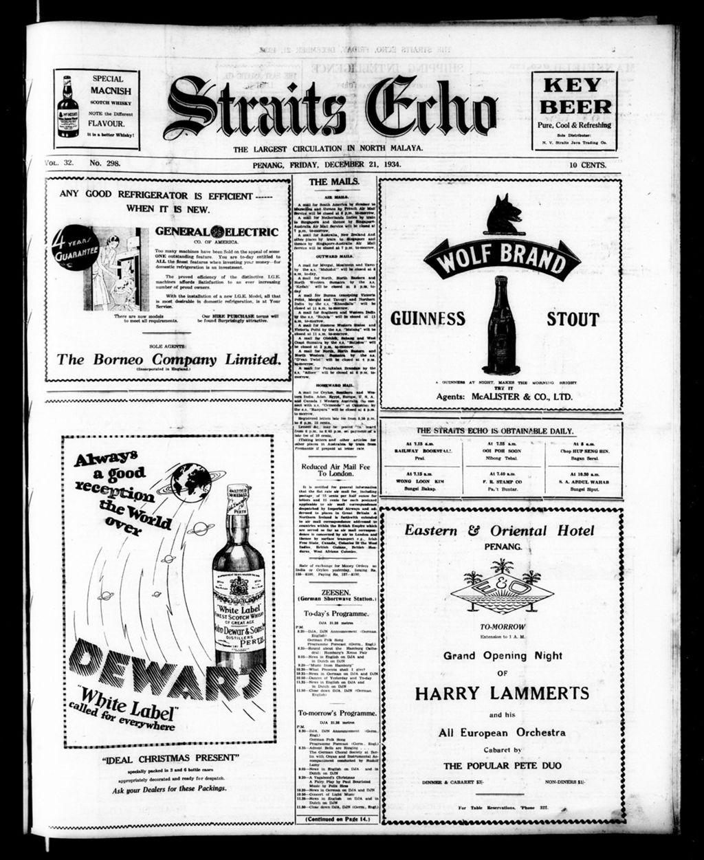 Miniature of Straits Echo 21 December 1934