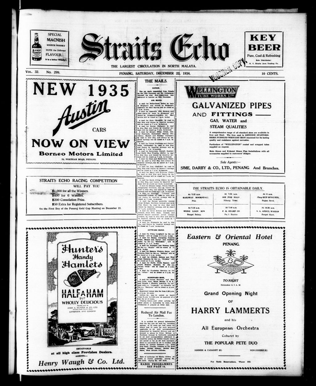 Miniature of Straits Echo 22 December 1934