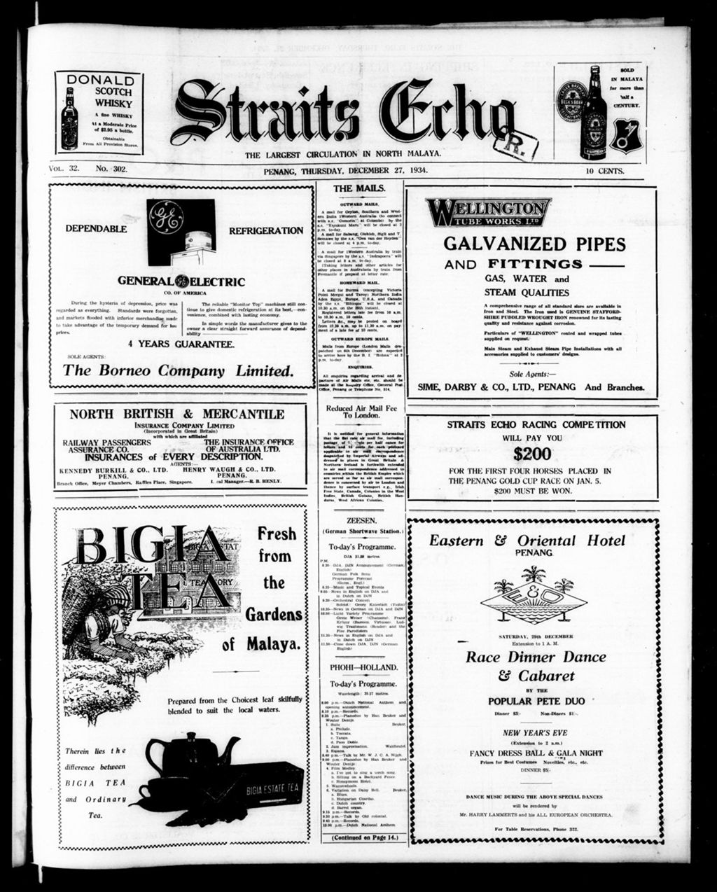 Miniature of Straits Echo 27 December 1934