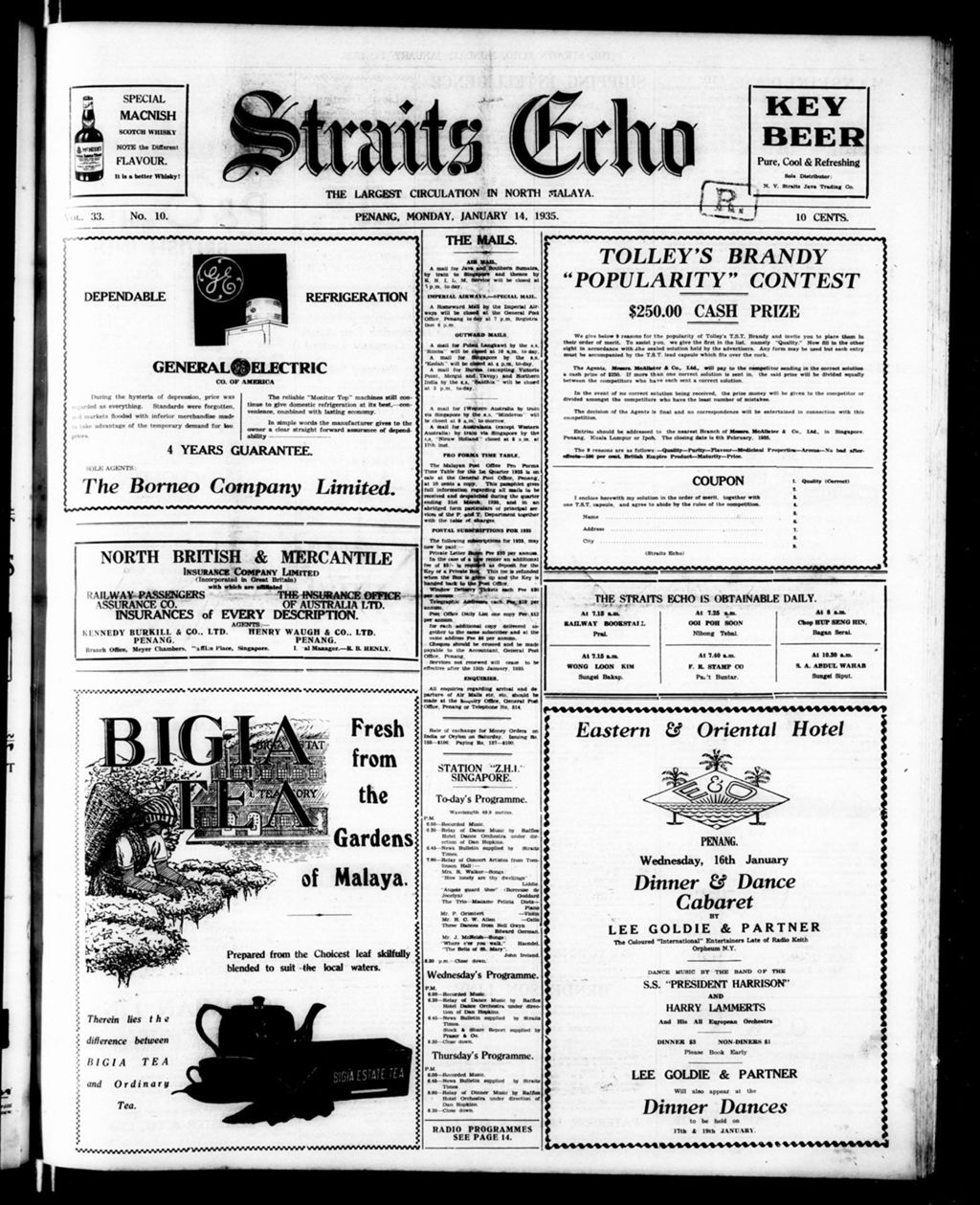 Miniature of Straits Echo 14 January 1935