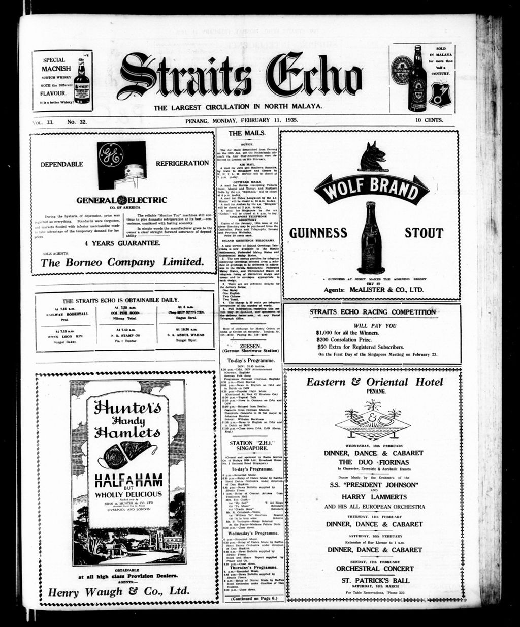 Miniature of Straits Echo 11 February 1935