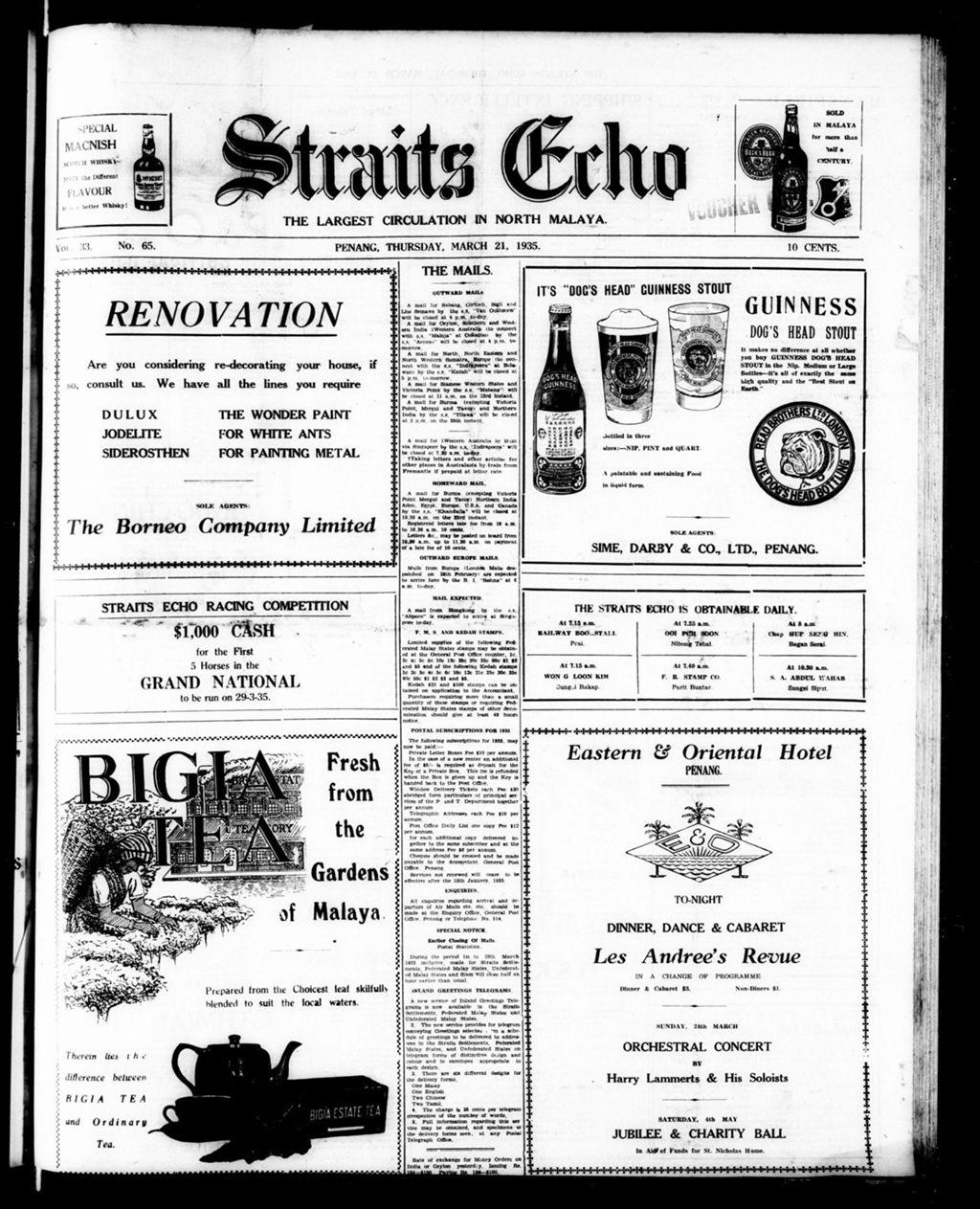 Miniature of Straits Echo 21 March 1935