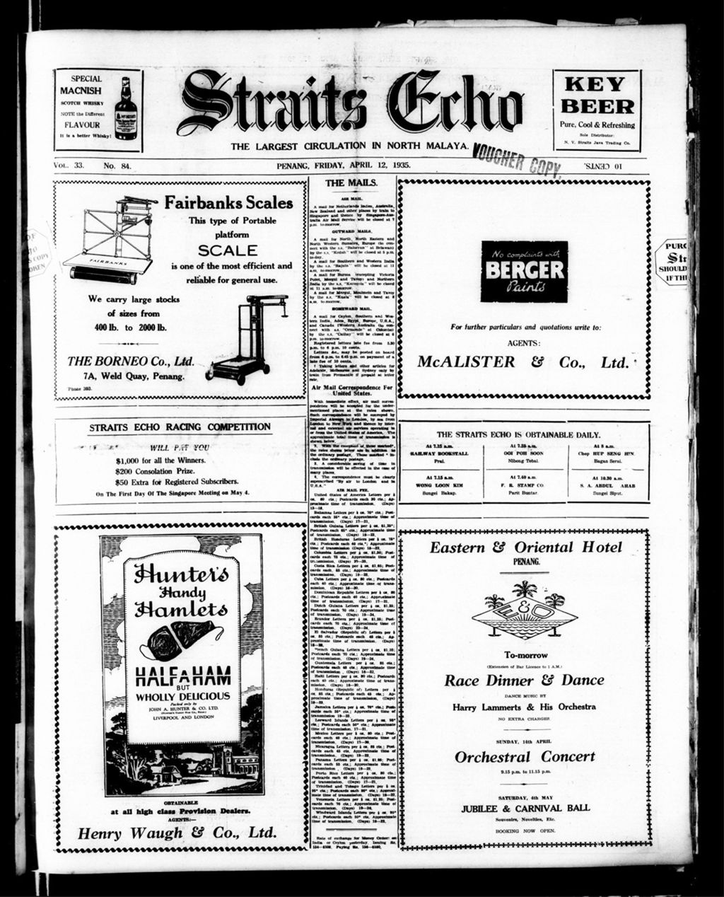 Miniature of Straits Echo 12 April 1935