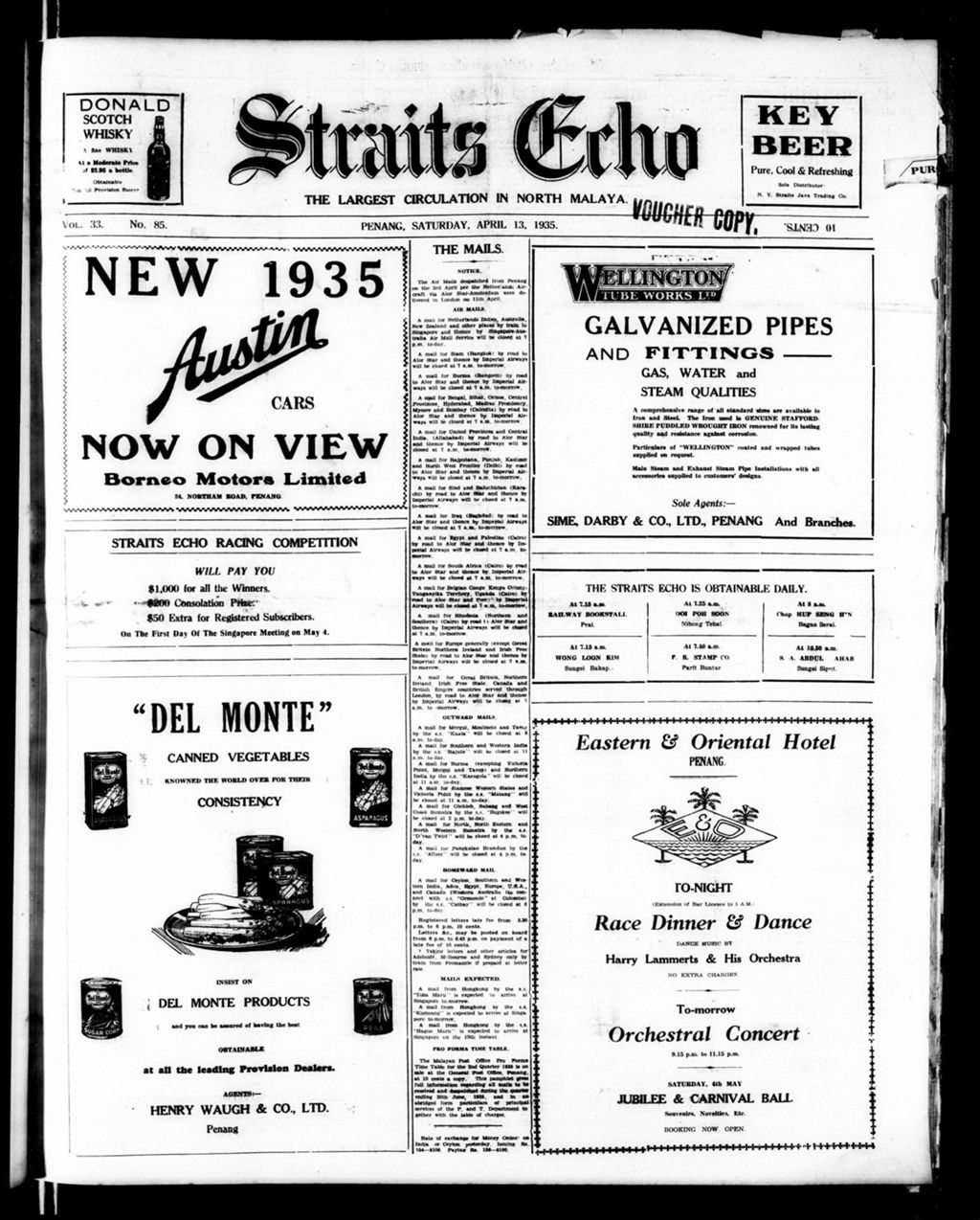 Miniature of Straits Echo 13 April 1935