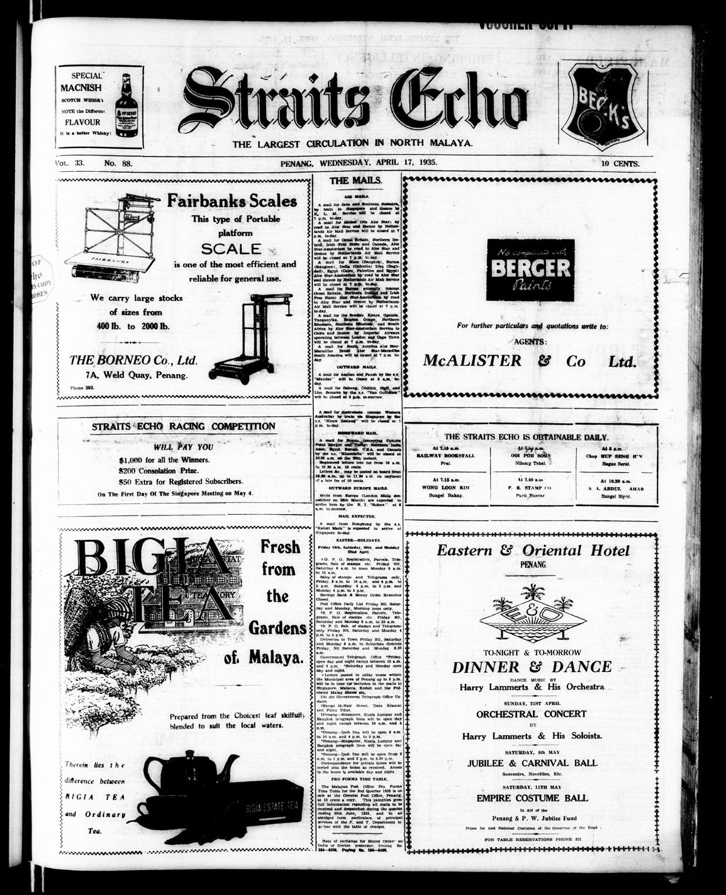 Miniature of Straits Echo 17 April 1935