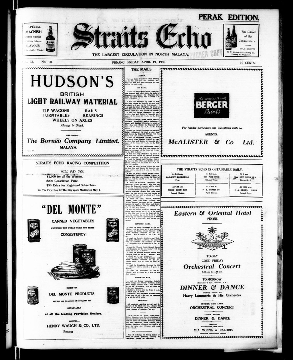 Miniature of Straits Echo 19 April 1935