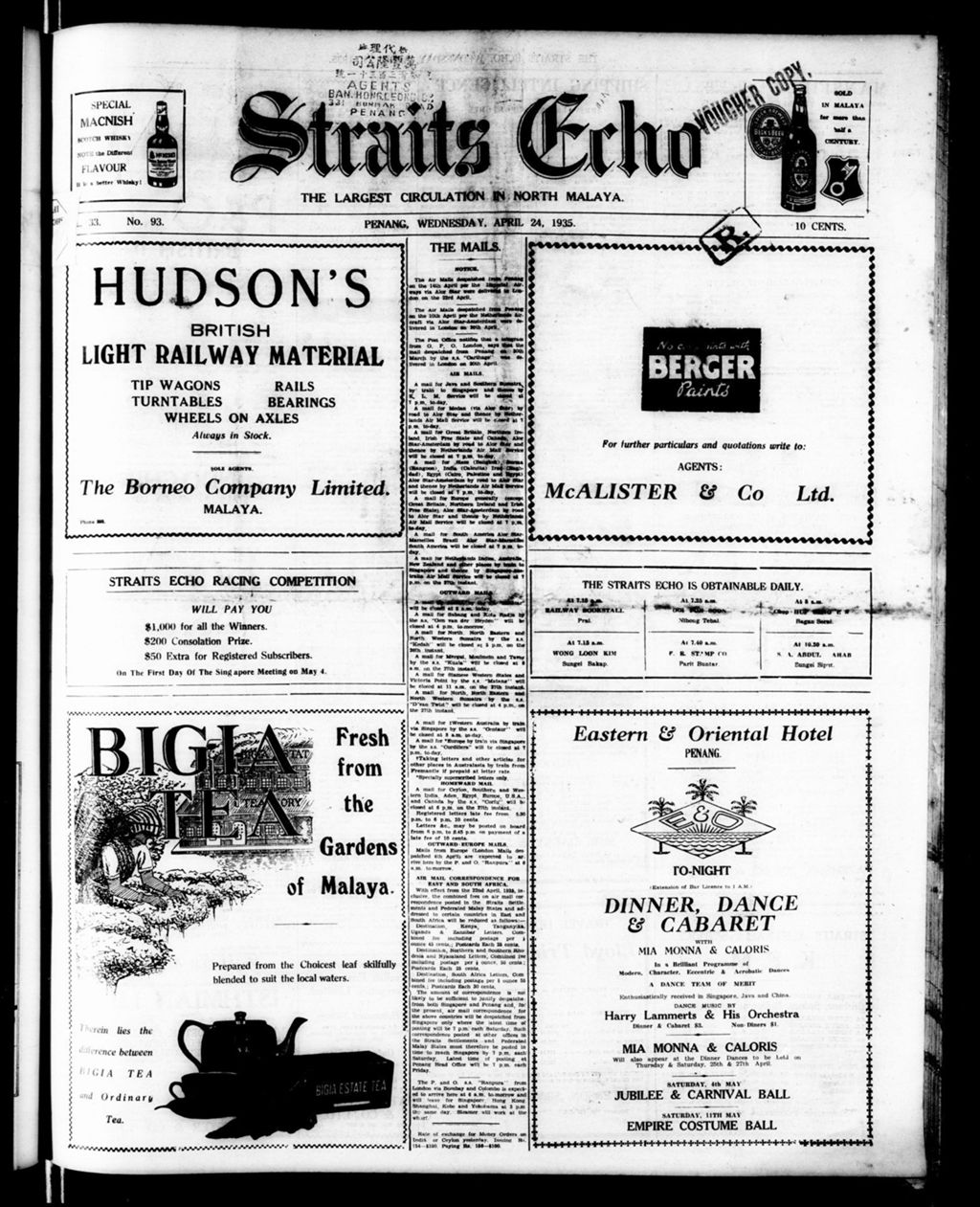 Miniature of Straits Echo 24 April 1935