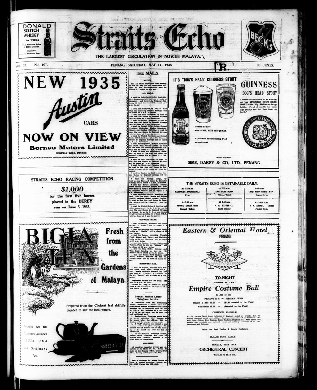 Miniature of Straits Echo 11 May 1935