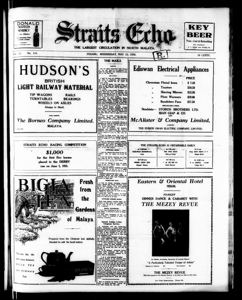 Miniature of Straits Echo 15 May 1935