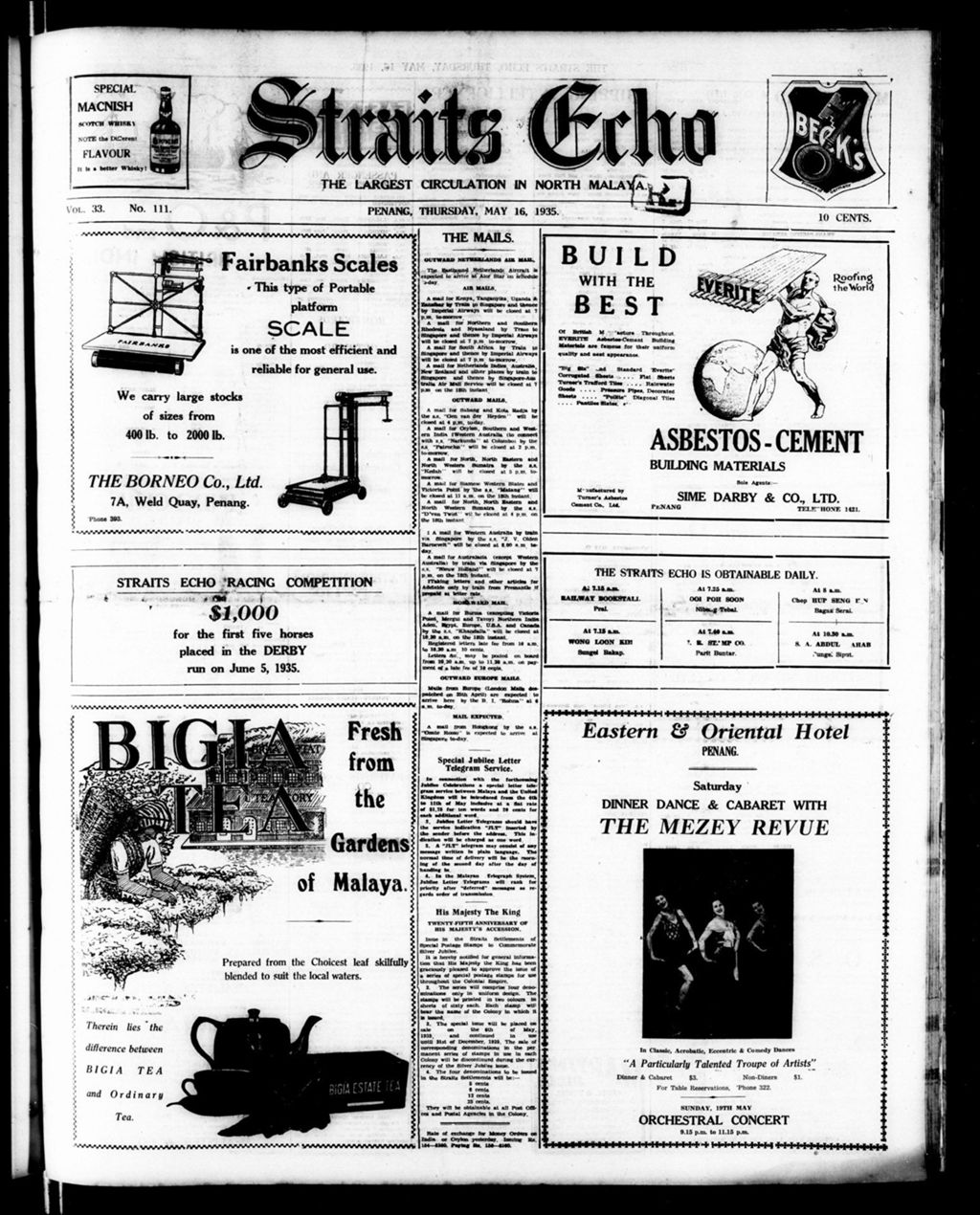 Miniature of Straits Echo 16 May 1935