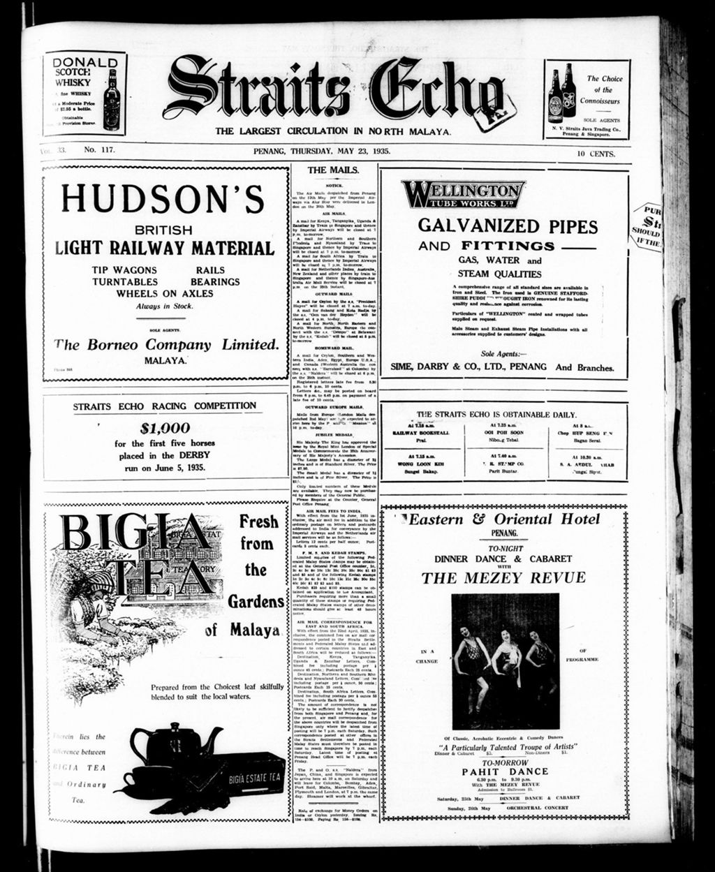 Miniature of Straits Echo 23 May 1935