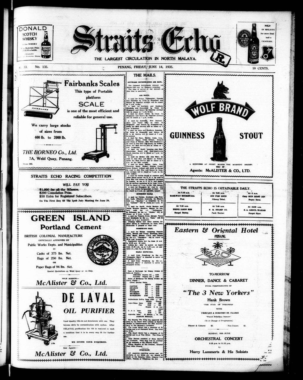 Miniature of Straits Echo 14 June 1935