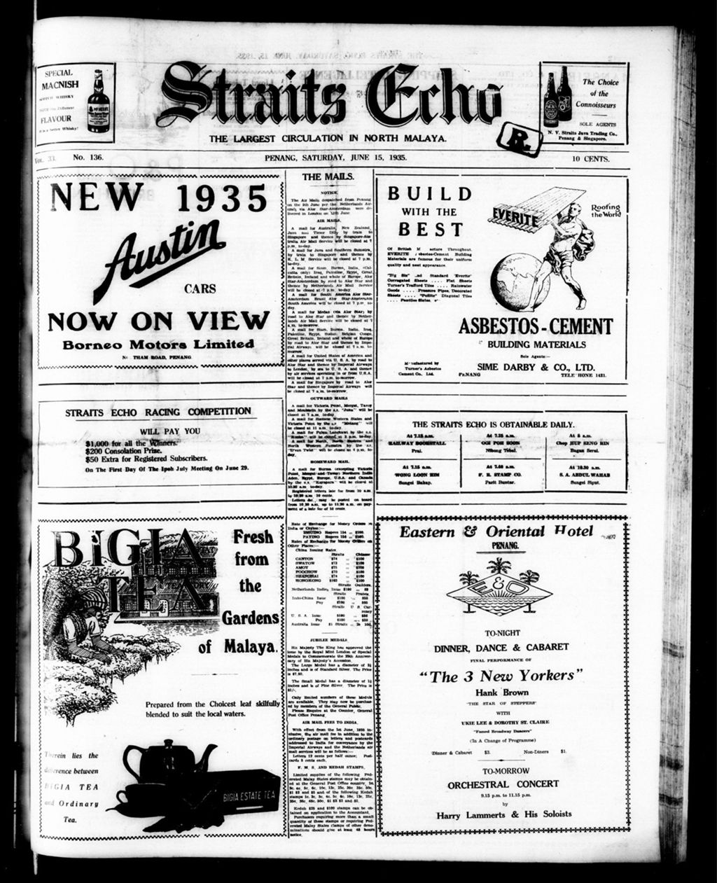 Miniature of Straits Echo 15 June 1935