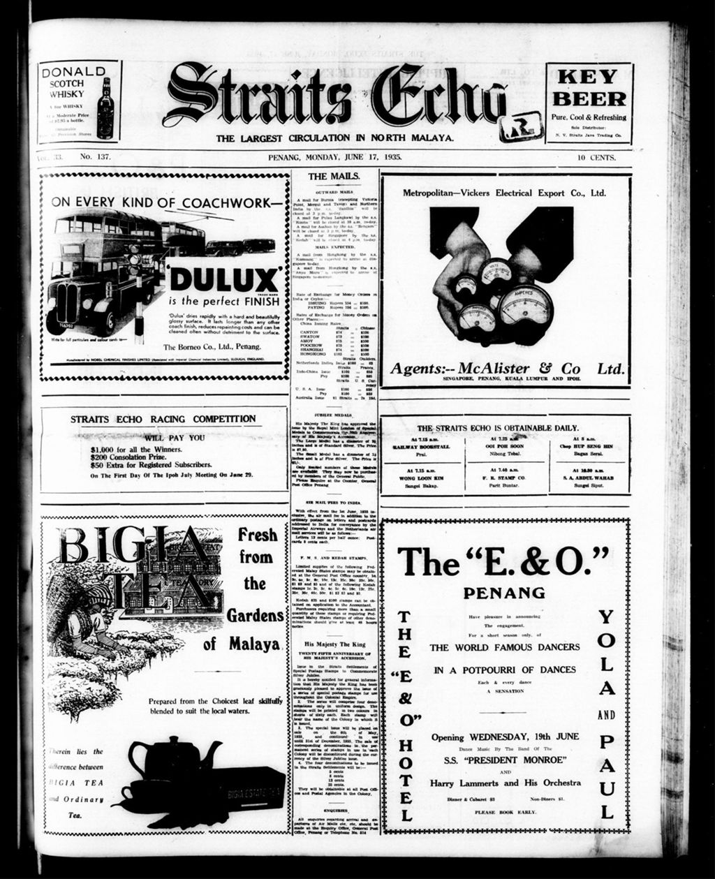 Miniature of Straits Echo 17 June 1935