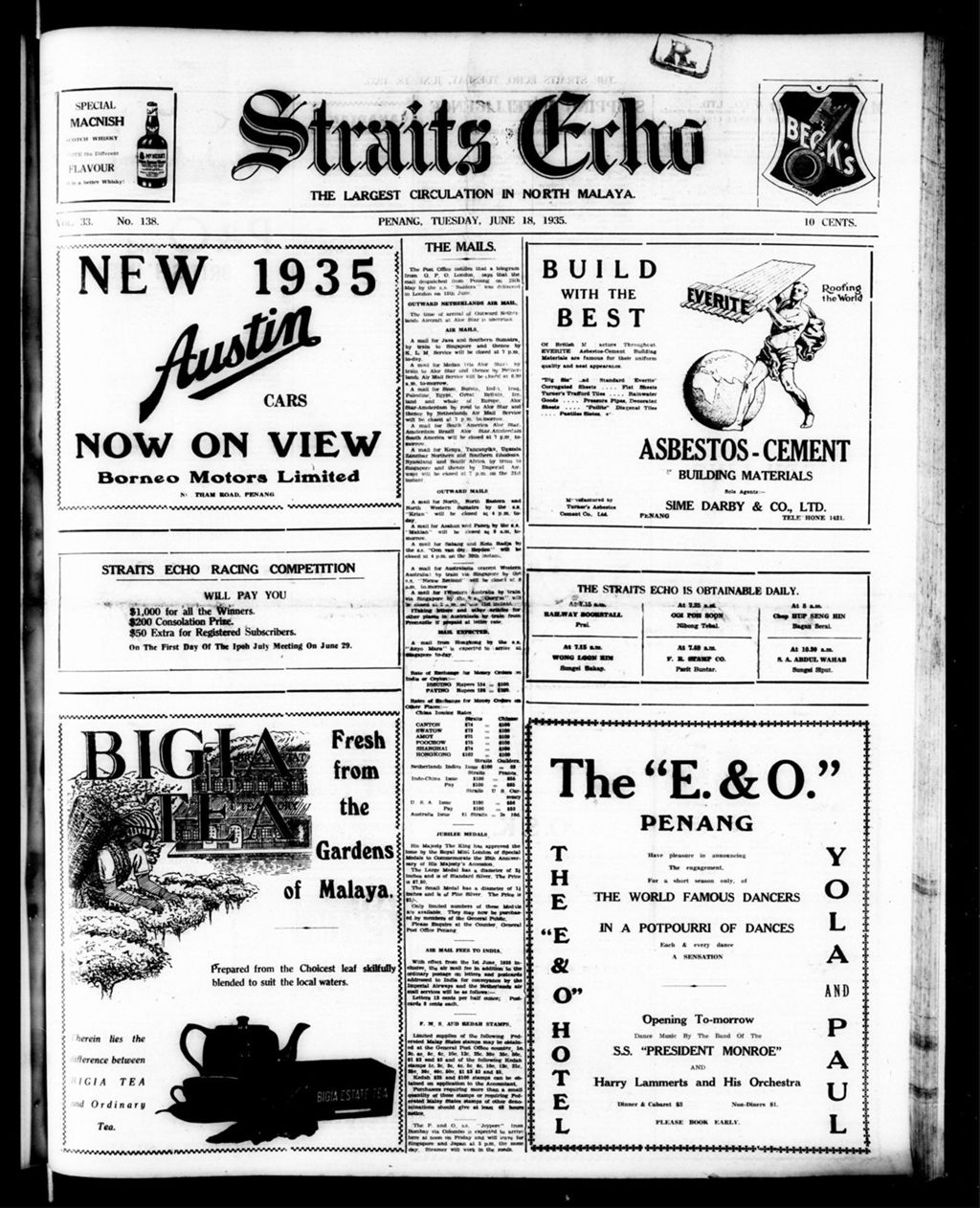 Miniature of Straits Echo 18 June 1935