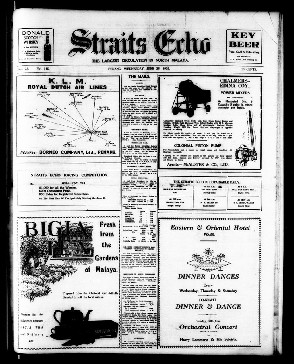 Miniature of Straits Echo 26 June 1935