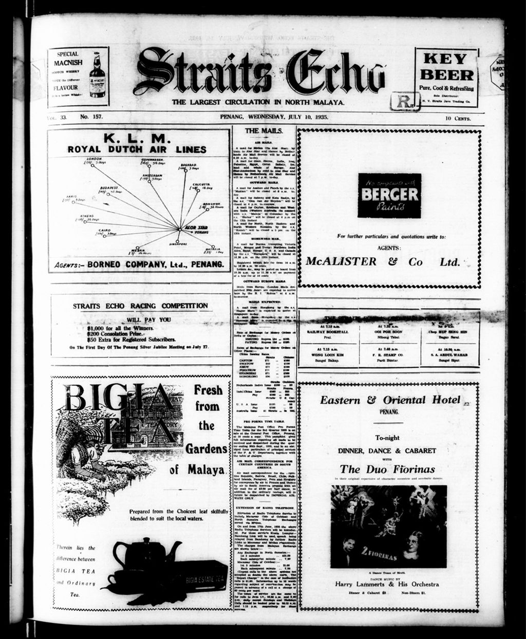 Miniature of Straits Echo 10 July 1935