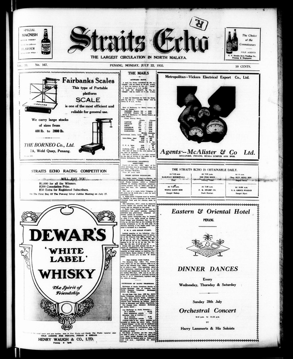 Miniature of Straits Echo 22 July 1935