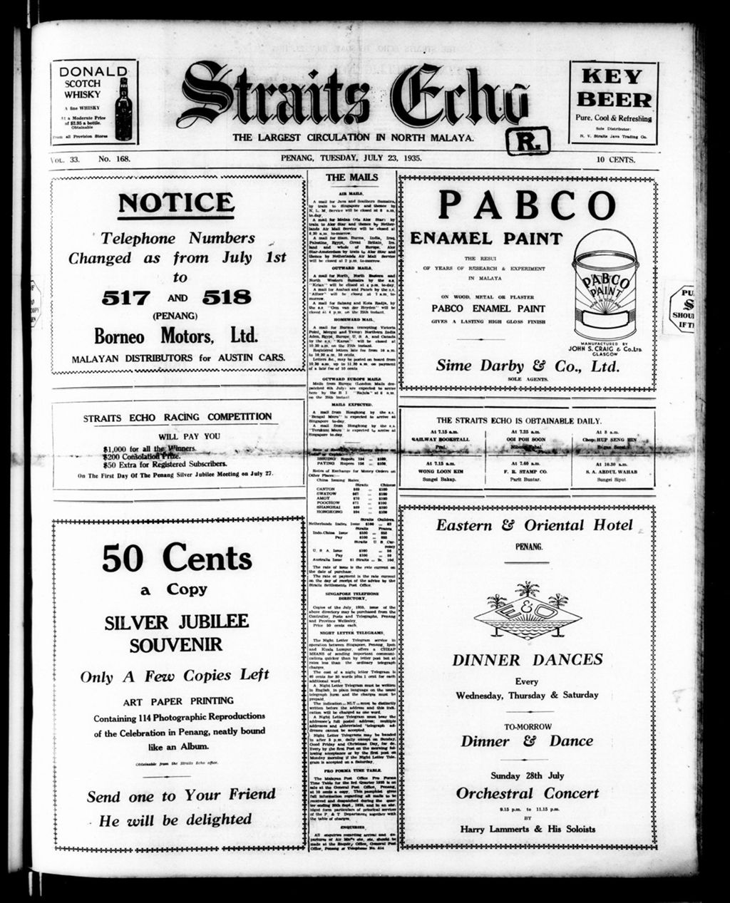 Miniature of Straits Echo 23 July 1935