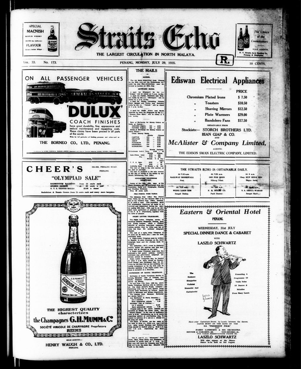 Miniature of Straits Echo 29 July 1935