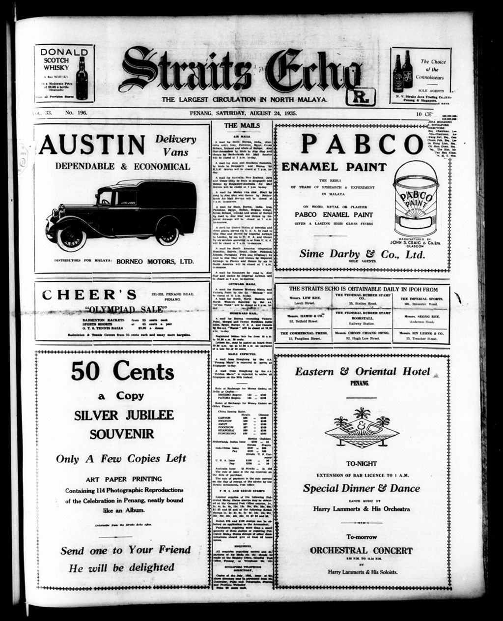 Miniature of Straits Echo 24 August 1935