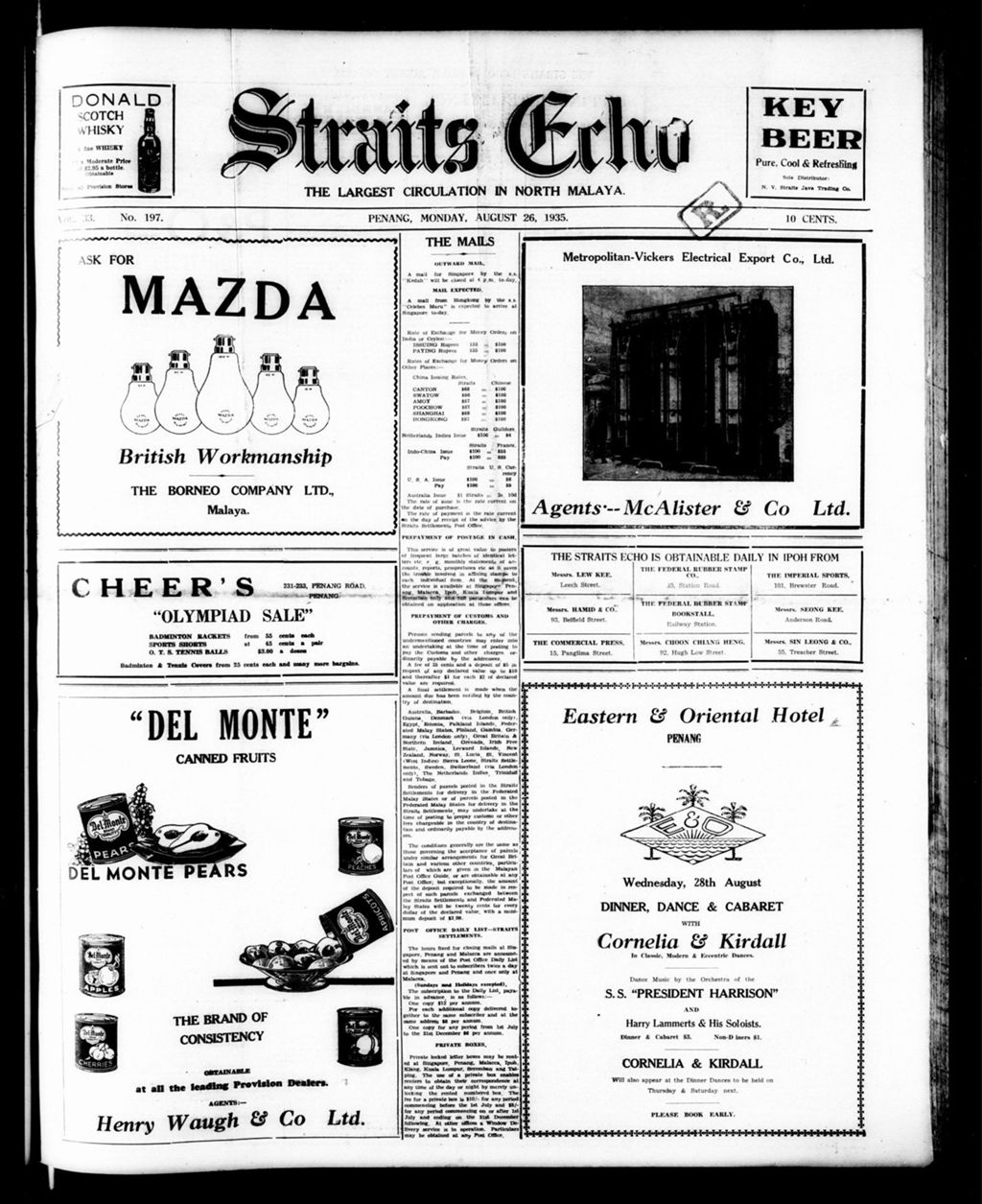 Miniature of Straits Echo 26 August 1935