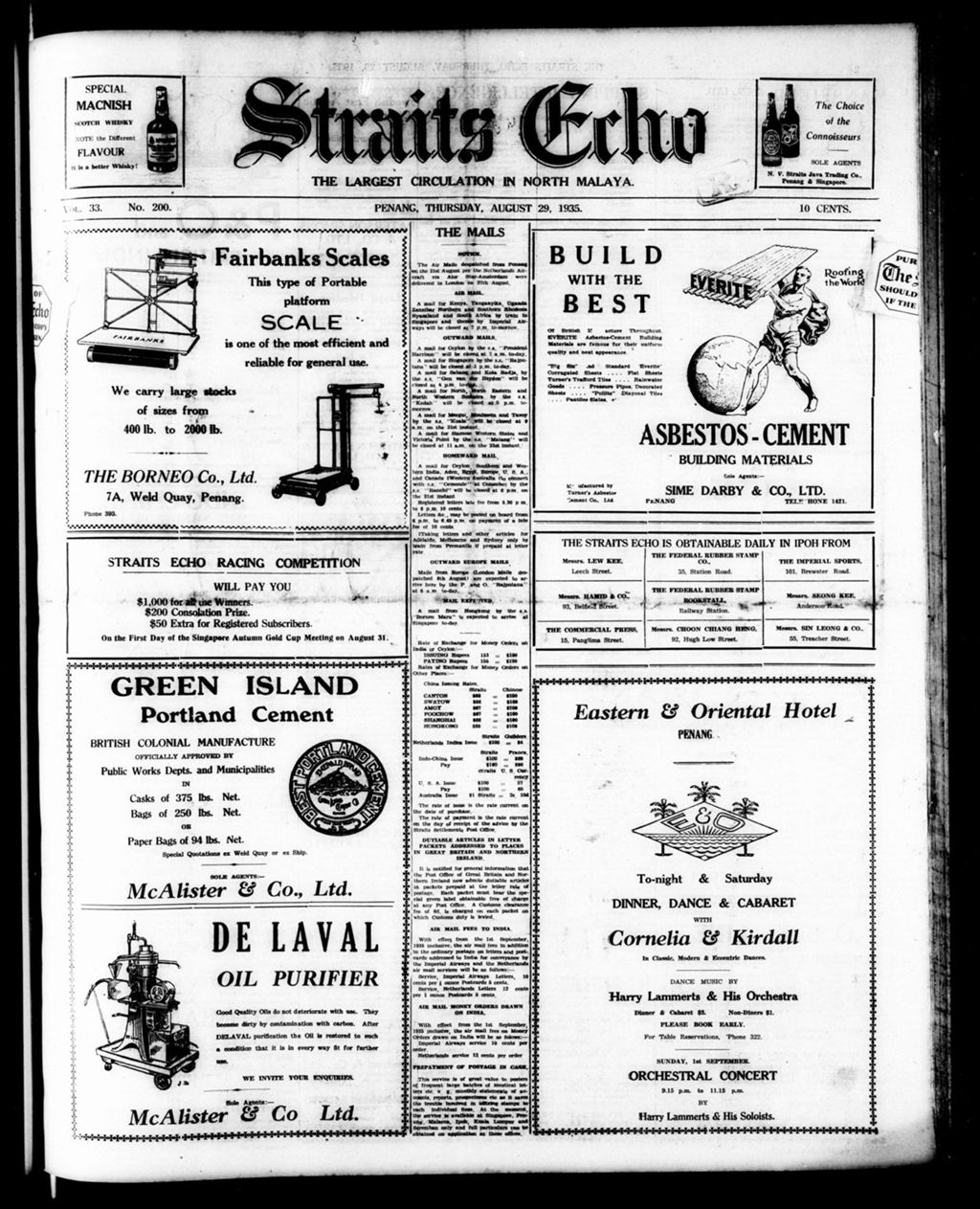 Miniature of Straits Echo 29 August 1935