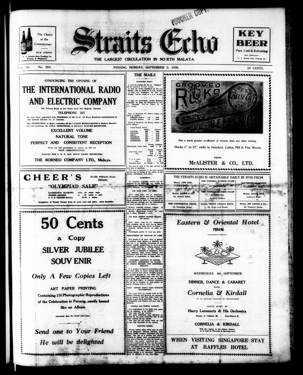 Miniature of Straits Echo 02 September 1935