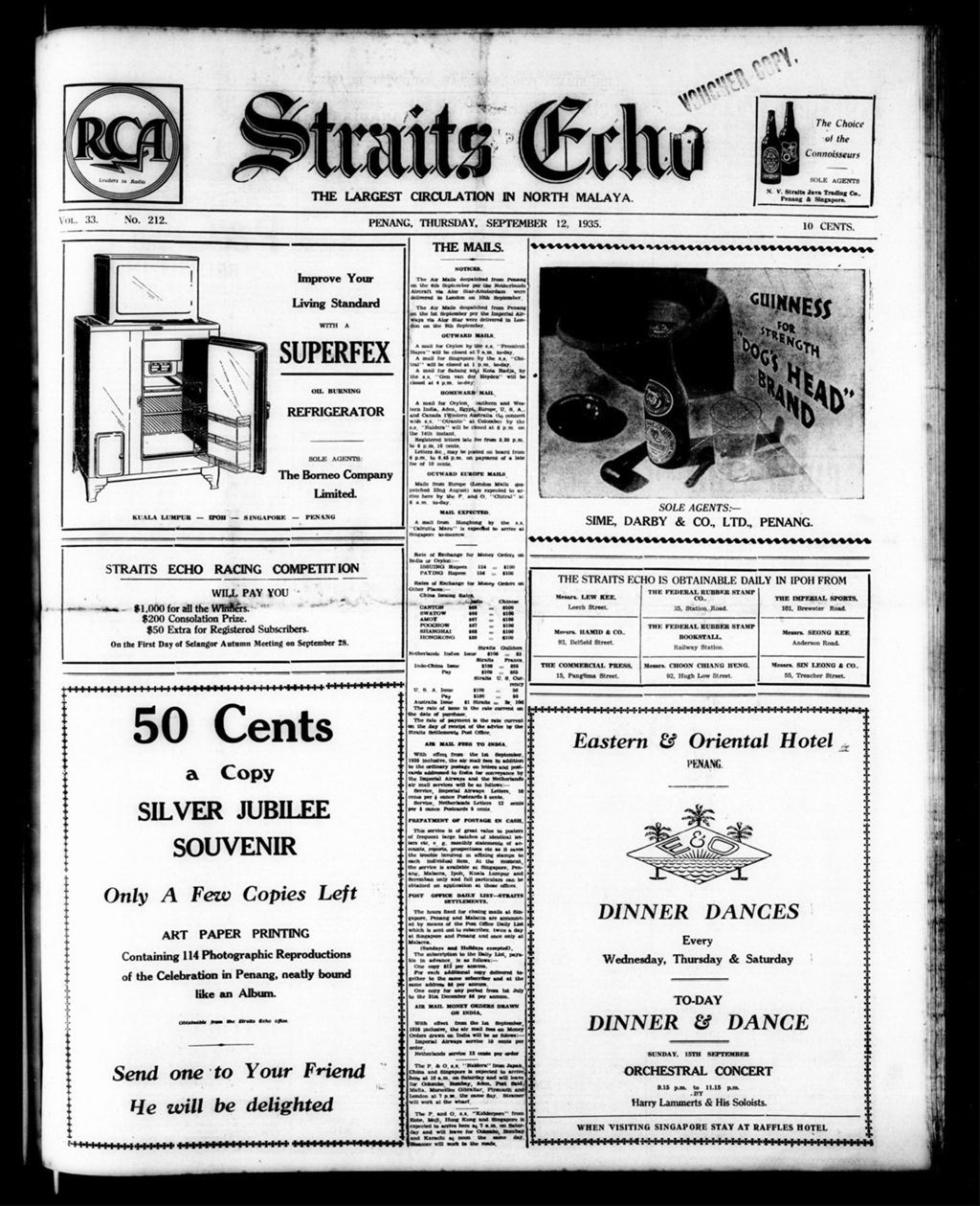 Miniature of Straits Echo 12 September 1935