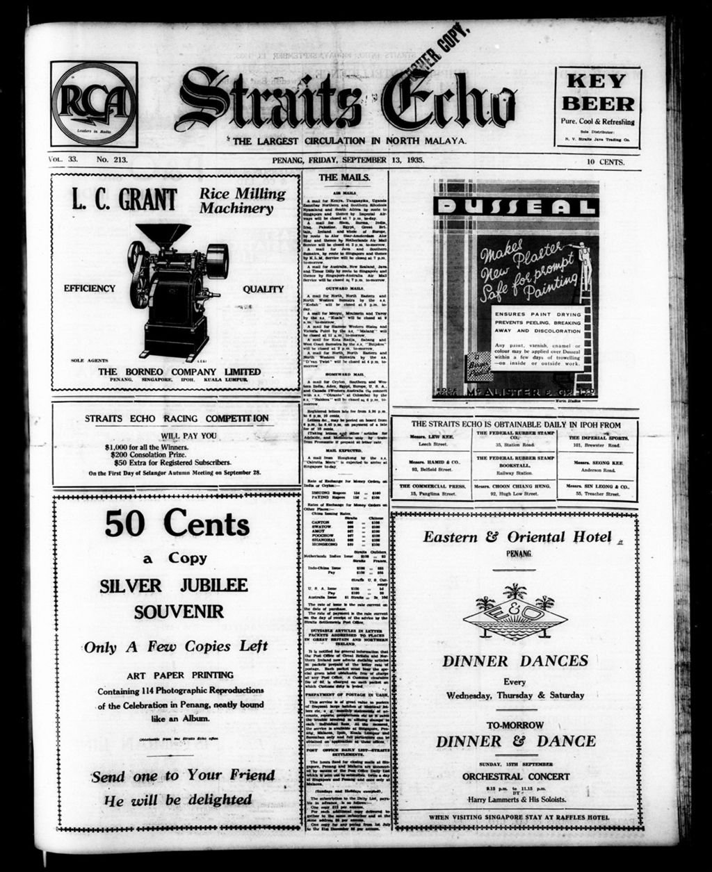 Miniature of Straits Echo 13 September 1935