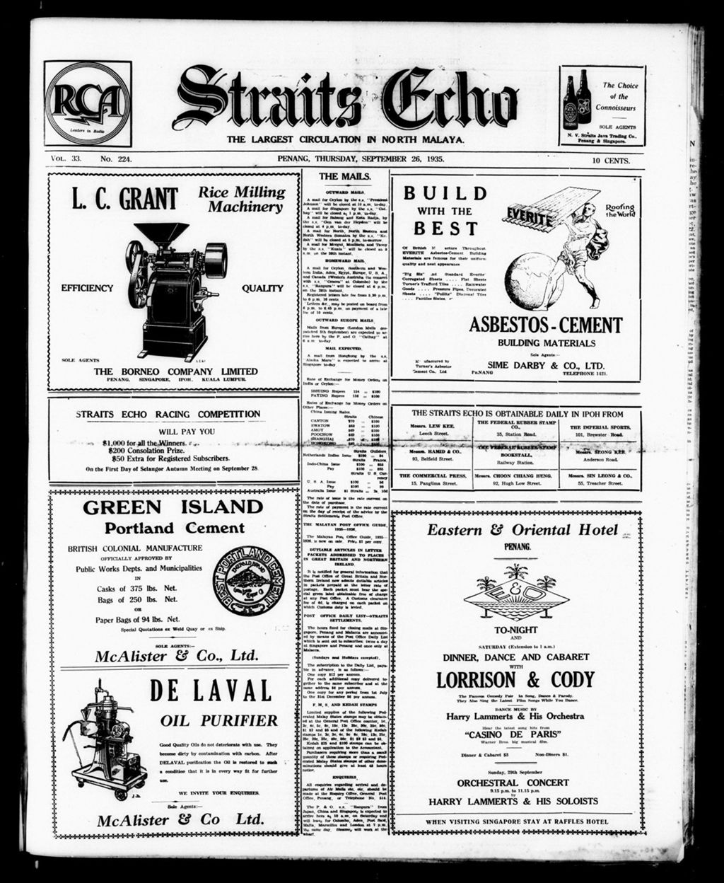 Miniature of Straits Echo 26 September 1935